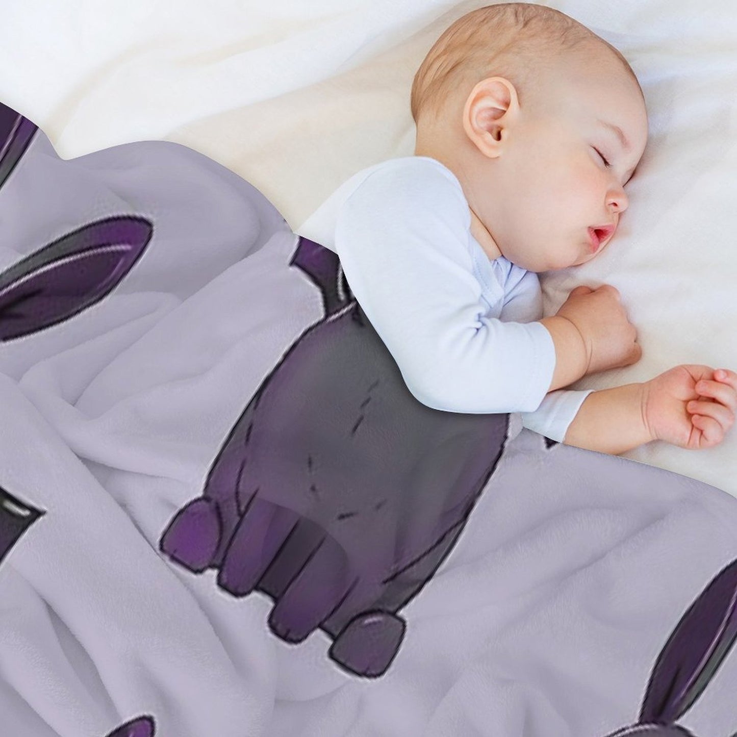Hector The Spooky Bunny Shrink-resistant Throw Blanket