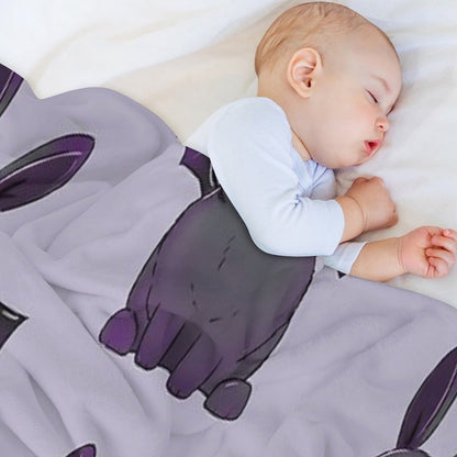 Hector The Spooky Bunny Shrink-resistant Throw Blanket