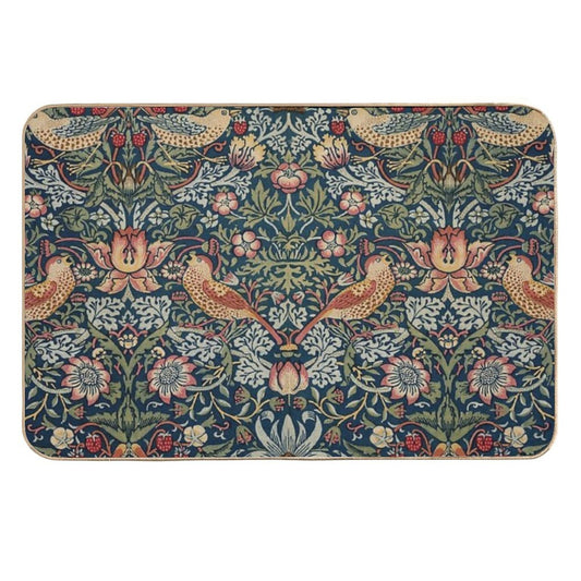 Strawberry Thief (William Morris Textile)  Multi-Purpose Bath Mat
