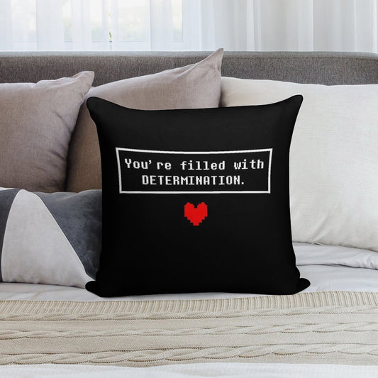 UNDERTALE - Determination Soft Style Accent Throw Pillow