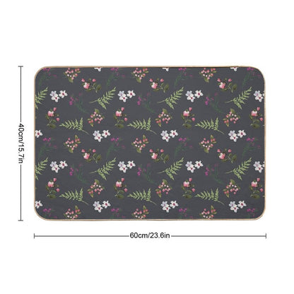 Vintage Flowers  Slip-Resistant Bath Mat