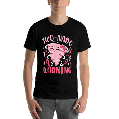 Two-nado Warning 2nd Birthday Pink Tornado Birthday  Slim-fit Cut T-Shirt