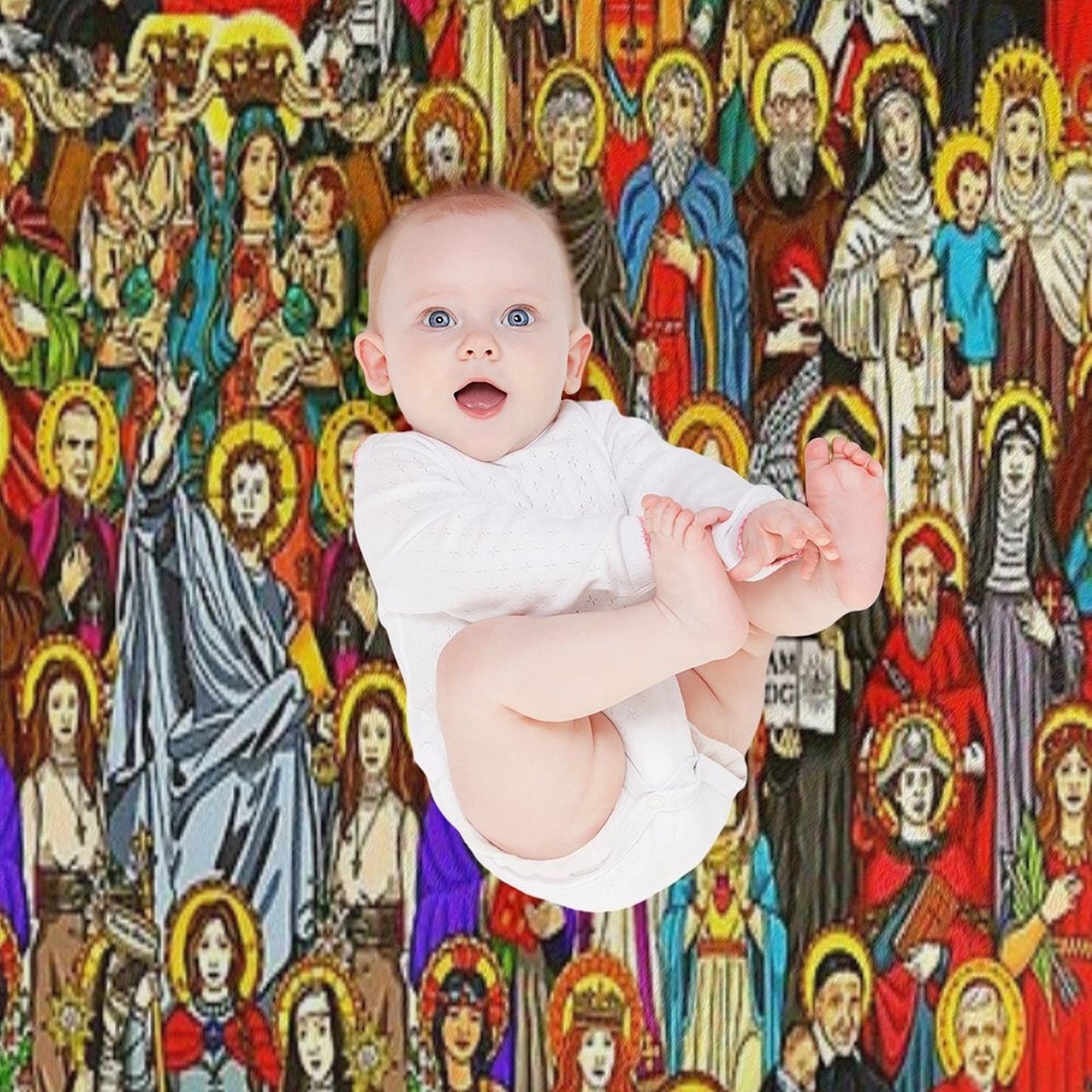 Saints, All Saints, Catholic Saints Versatility Throw Blanket