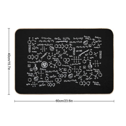 Science Chemistry Pattern  Long-Lasting Bath Mat