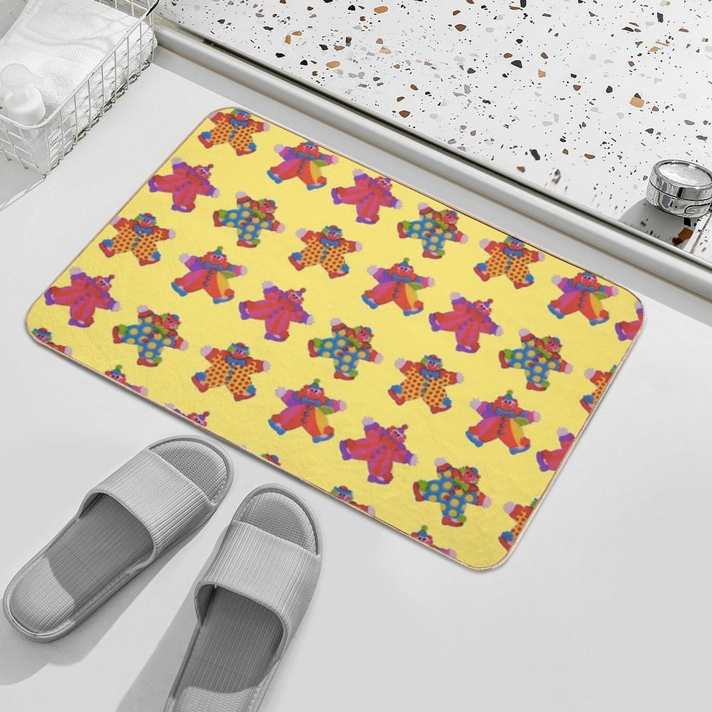 Clown Set  Repositionable Bath Mat