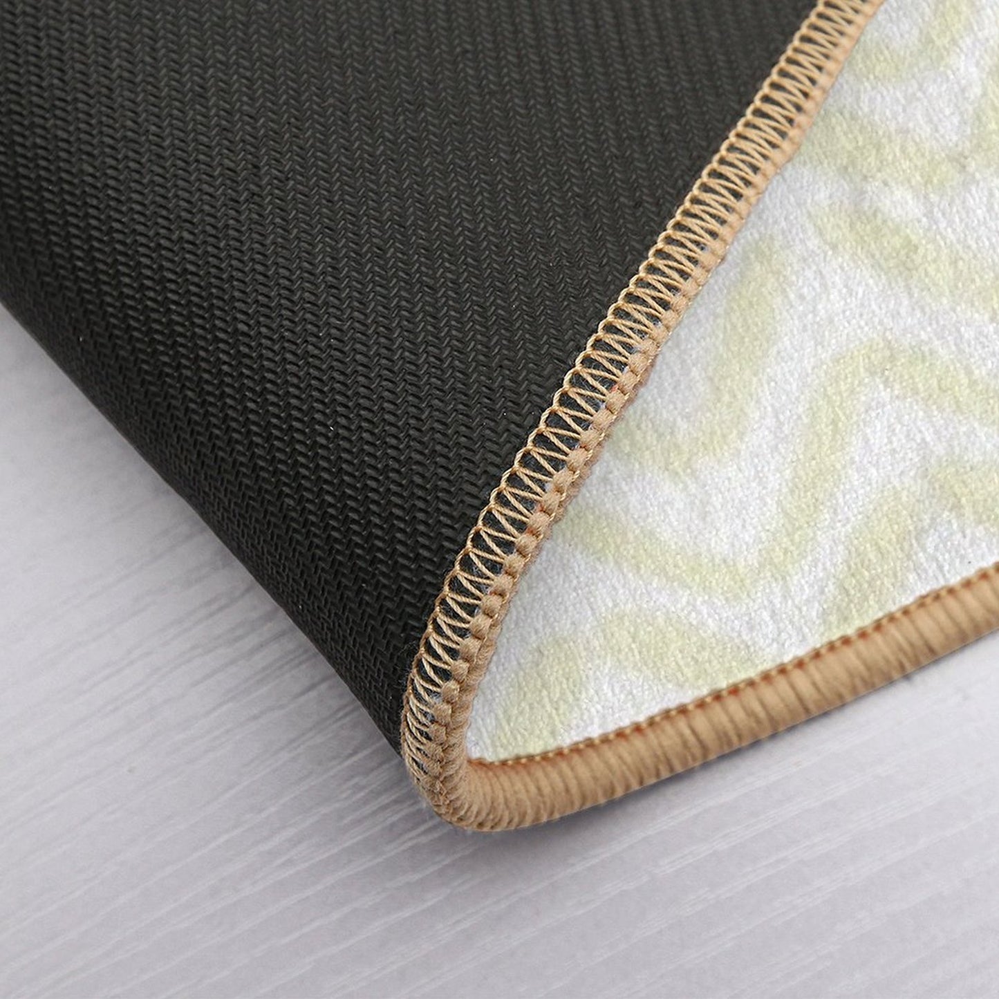 Boho Yellow Geometric Arrows Pattern  Multi-Purpose Bath Mat