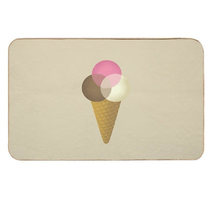 Icecream Venndor  Repositionable Bath Mat