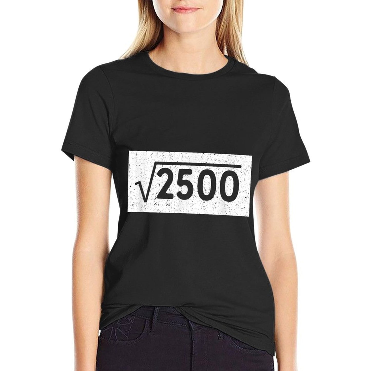 Square Root of 2500 Funny 50th Birthday Gifts  Classic T-Shirt