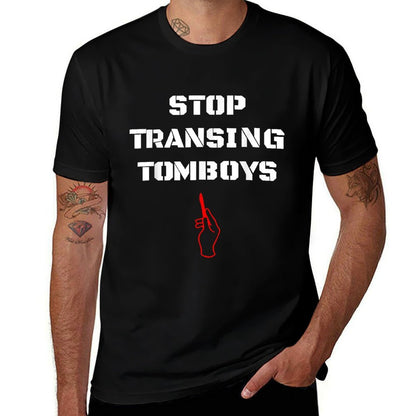 Stop Transing Tomboys Funny LGBT  Eco-friendly Material T-Shirt