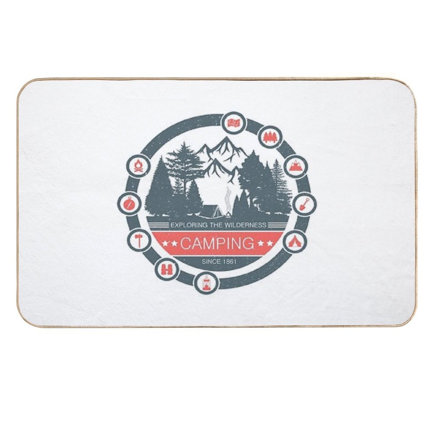 Camping  Repositionable Bath Mat