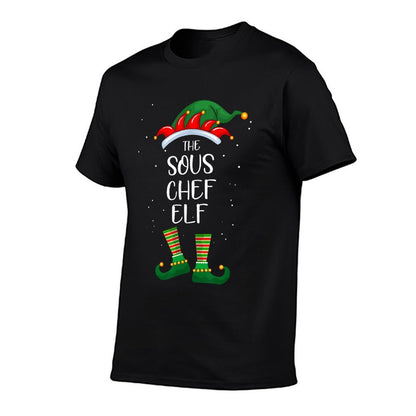 Christmas Sous Chef Elf Funny Matching Family Xmas  Soft T-Shirt