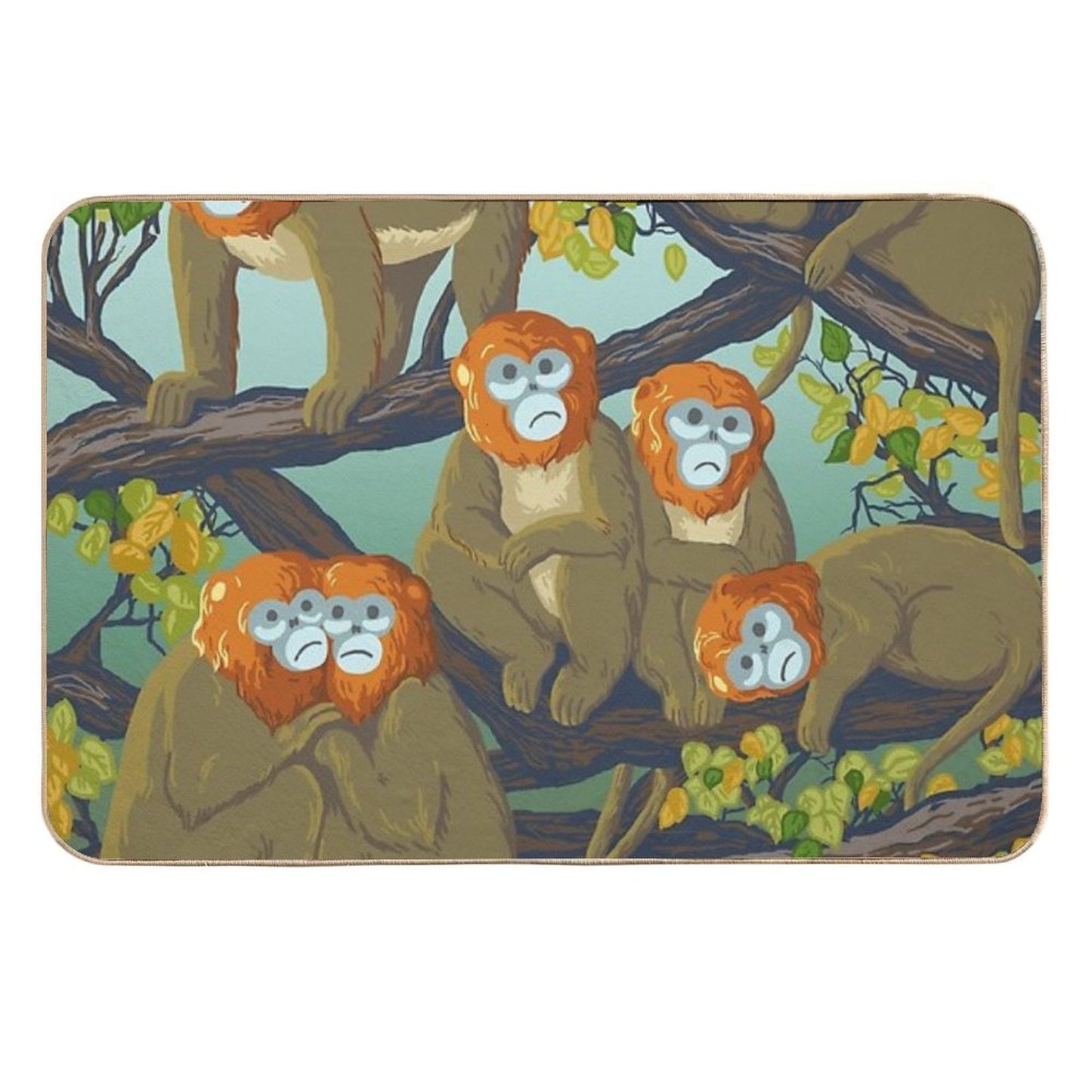 Monkeys  Anti-Trip Bath Mat