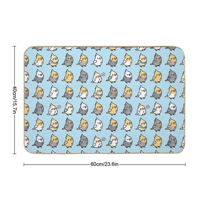 Chubby Cockatiel Collection  Versatile Bath Mat