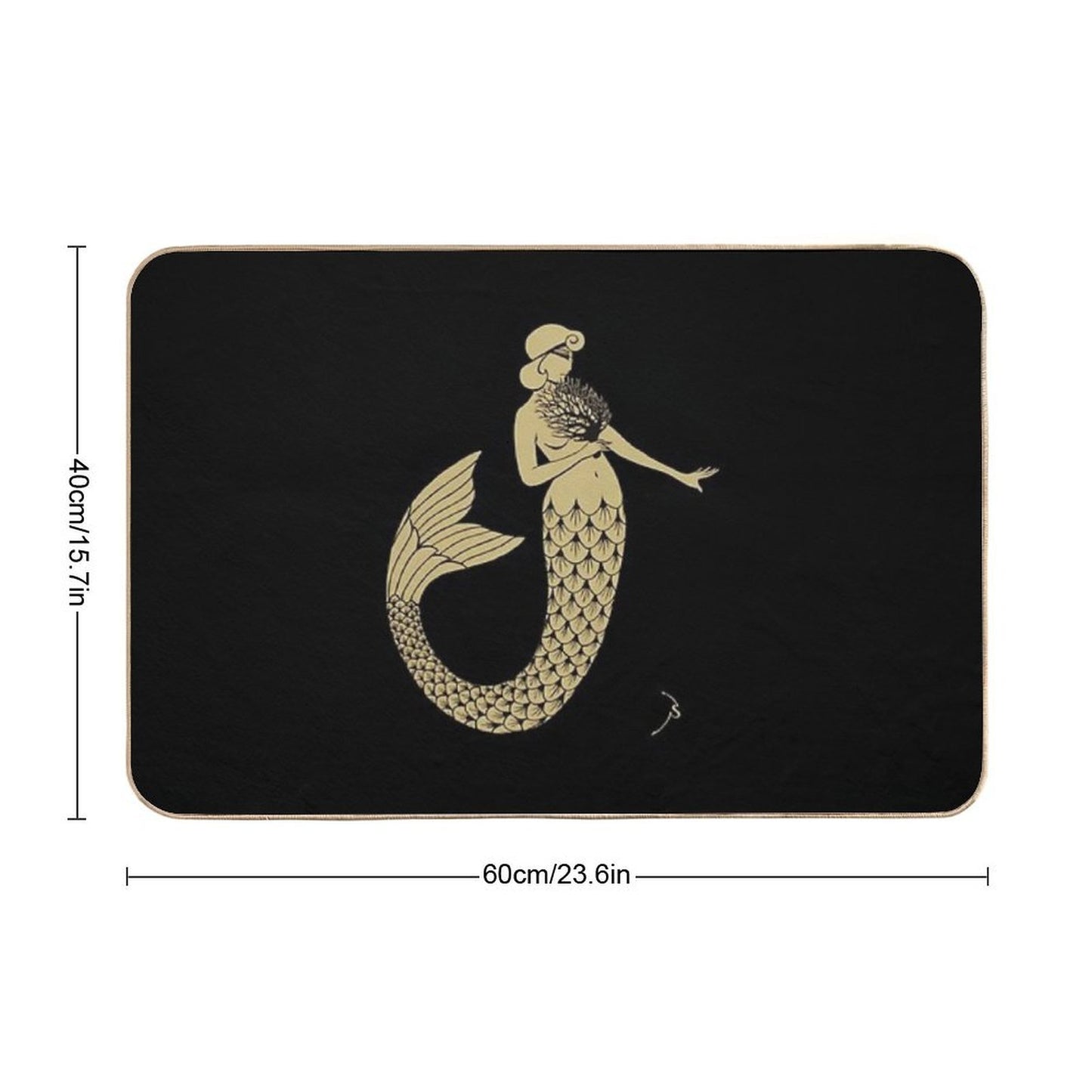 The Sea Fan  Slip-Resistant Bath Mat