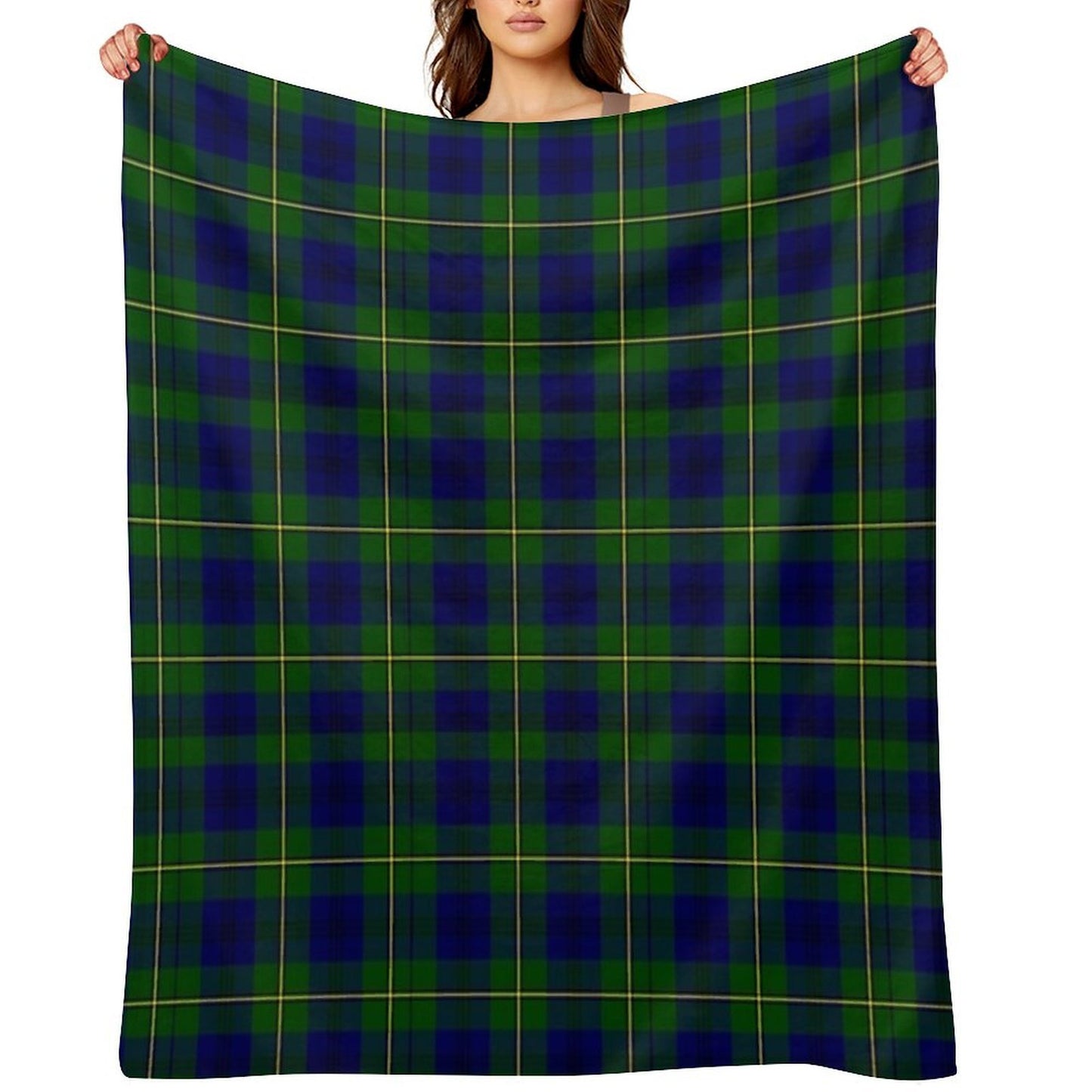 Clan Johnston Tartan Velvety-soft Throw Blanket