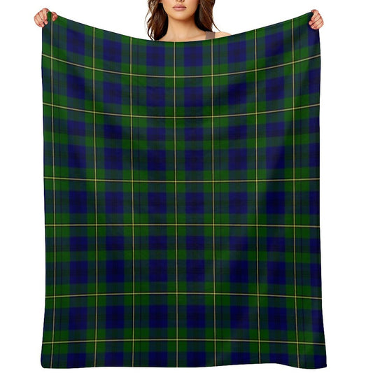 Clan Johnston Tartan Velvety-soft Throw Blanket