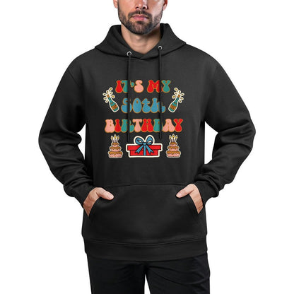 Retro Groovy It's My 50th Birthday Customizable Surface Hoodie