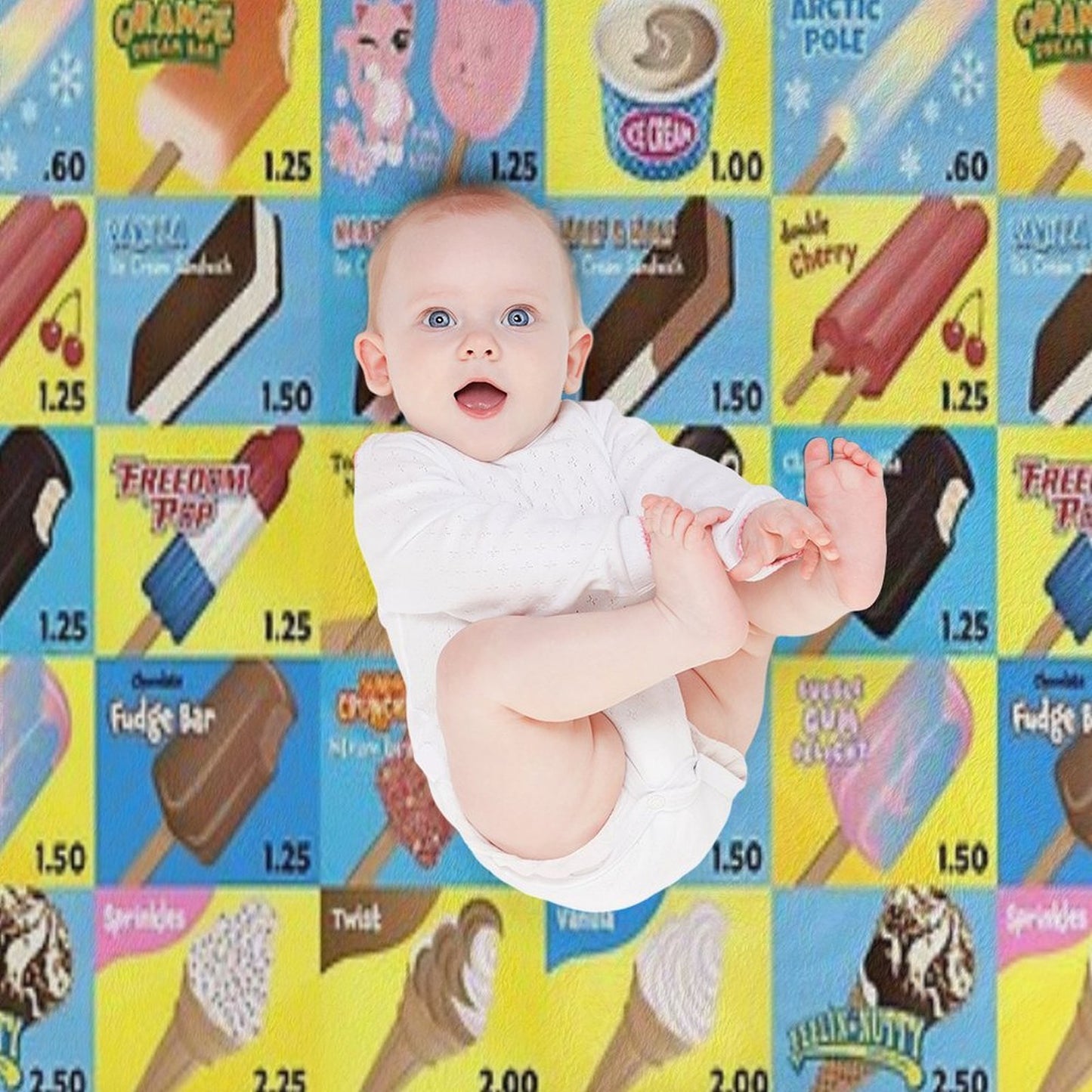 Ice Cream Truck Menu Comfort Throw Blanket