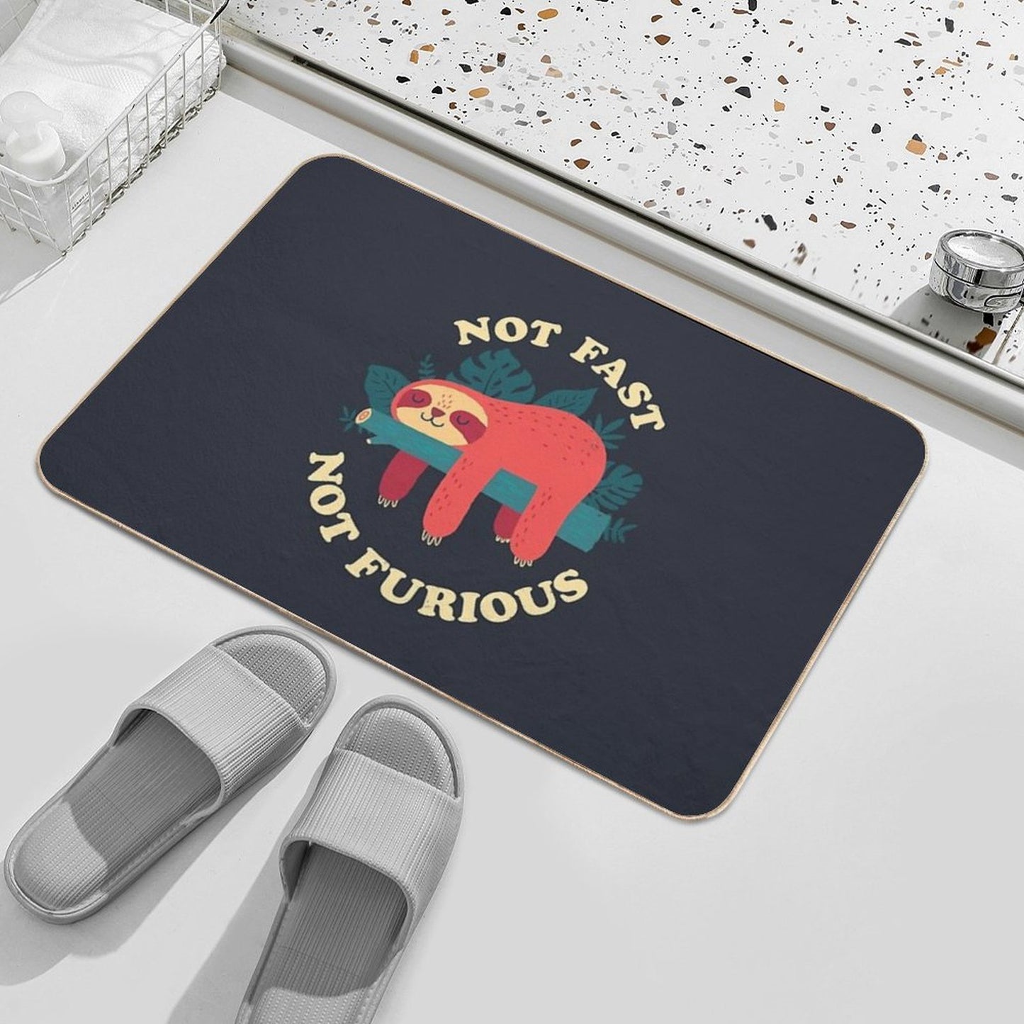 Not Fast, Not Furious  Long-Lasting Bath Mat