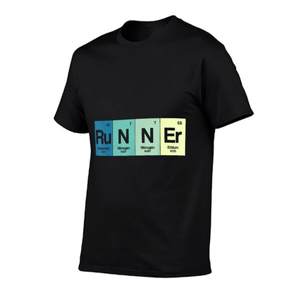 Runner Periodic Table Funy Marathon Runners Science Gift  Versatile T-Shirt