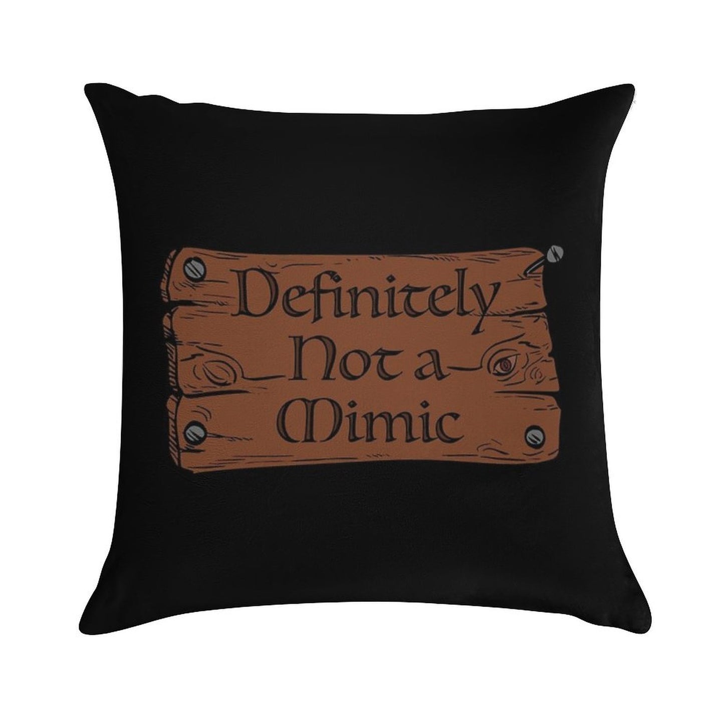 Definitely Not A Mimic Soft Gift Ready Throw Pillow