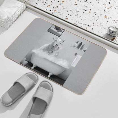 Sheep on Bathtub Bubble Bath  Multi-Purpose Bath Mat