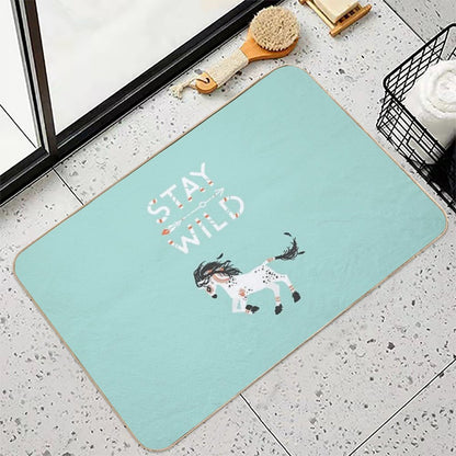 Stay Wild  Rapid-Drying Bath Mat