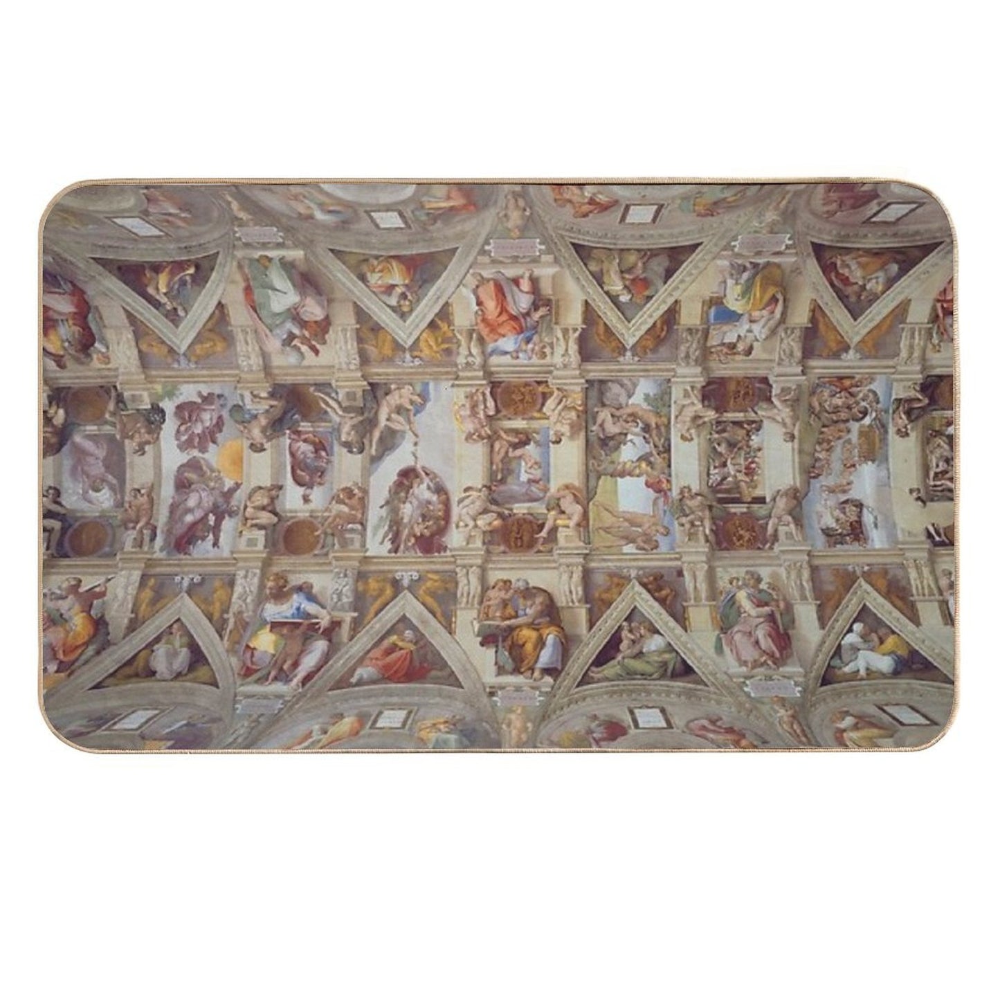 The Sistine Chapel - Michelangelo  Non-Slip Bath Mat