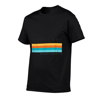Vintage Nantucket Massachusetts Retro Design T-shirt  Soft T-Shirt