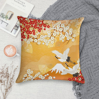 Beautiful Kimono of Japan Soft Easy Maintenance Throw Pillow