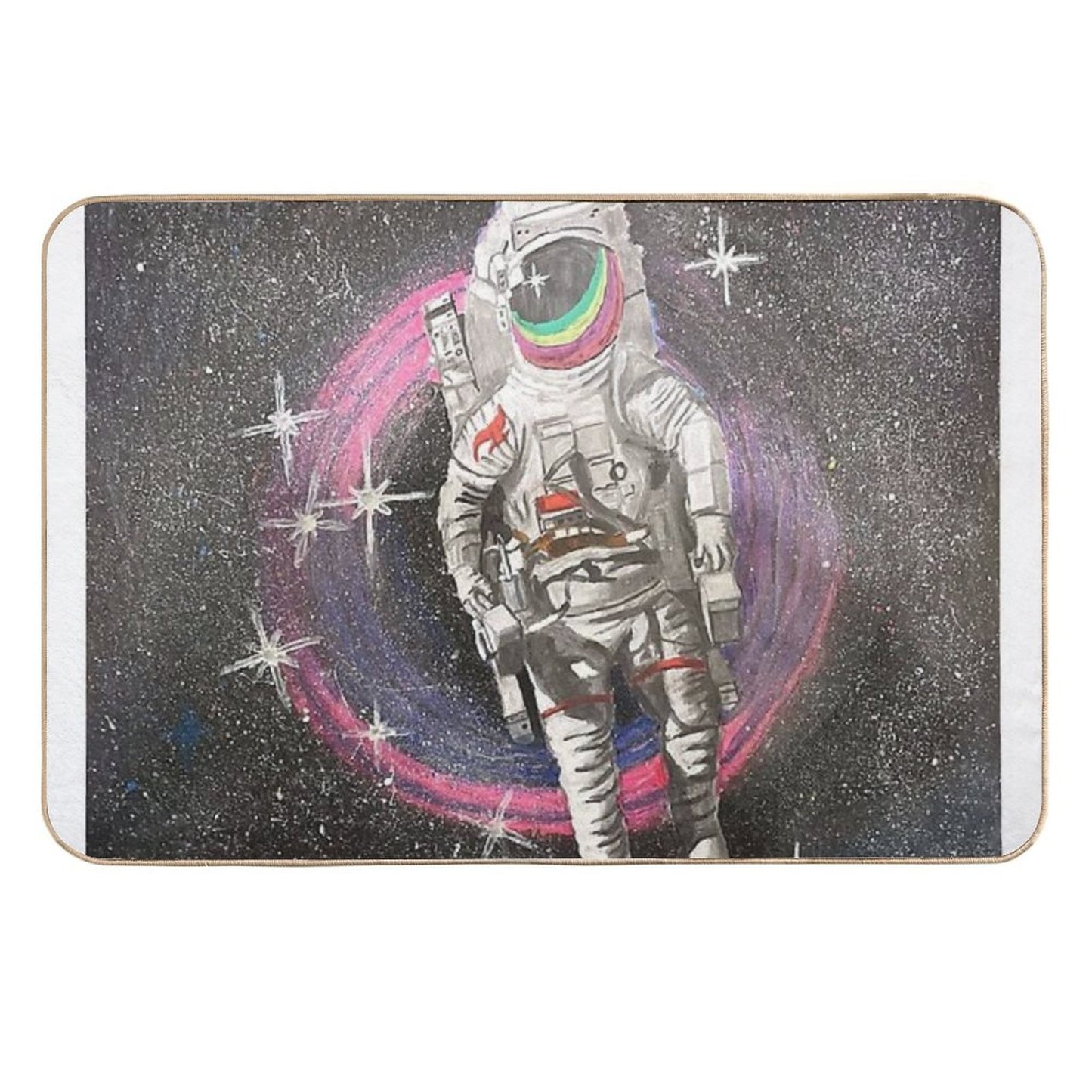 Flying Down The Black Hole  Eco-Friendly Bath Mat