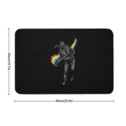 No More Tear Gas  Slip-Resistant Bath Mat