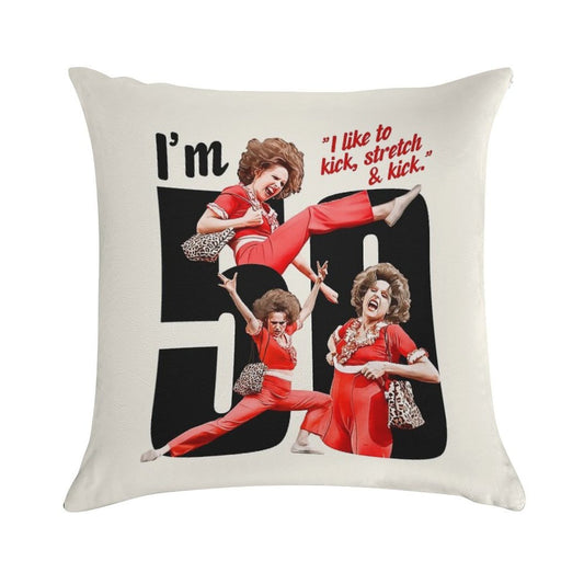 I'm 50 - Sally O'Malley Soft High-Density Material Throw Pillow