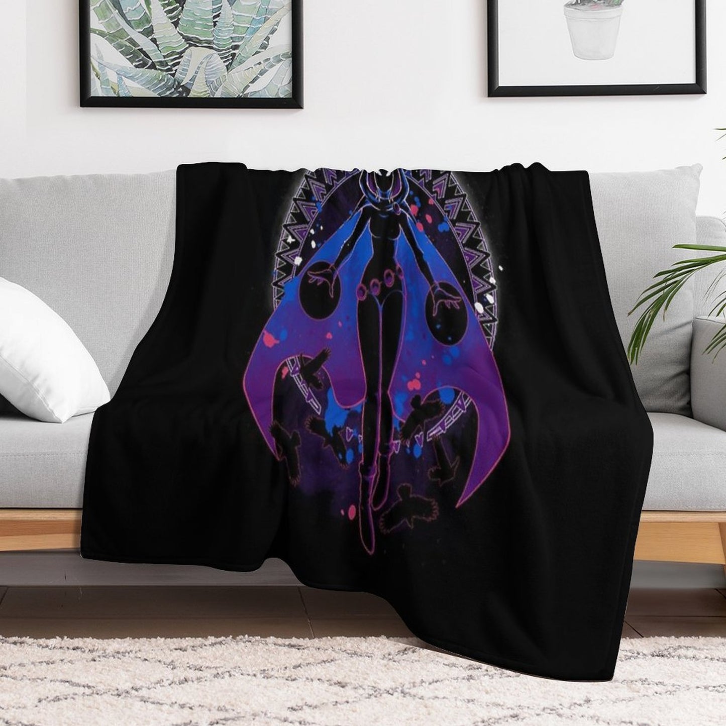 Raven Teen Titans Sustainable Throw Blanket