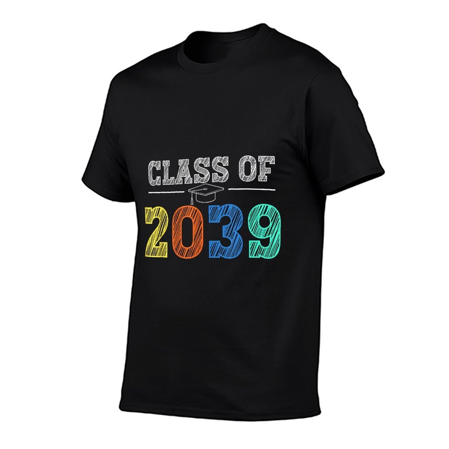 Class of 2039 Grow With Me First Day of School Graduation  Graphic-printed T-Shirt