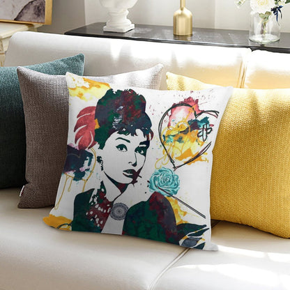 Audrey Hepburn Nature Colours Soft Reinforced Edging Throw Pillow