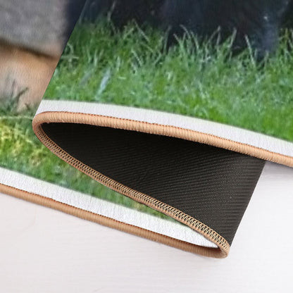 Giant Pandas Xiao Qi Ji And Mei Xiang at The Smithsonian's National Zoo  Anti-Trip Bath Mat