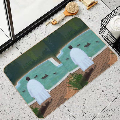 Him, with Those Ducks...  Toxin-Free Bath Mat
