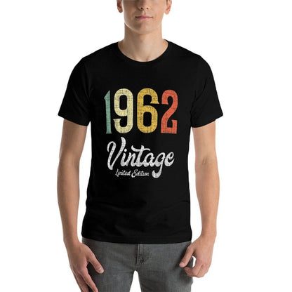 Vintage 1962 Limited Edition 60th Birthday  Summer-ready Fabric T-Shirt
