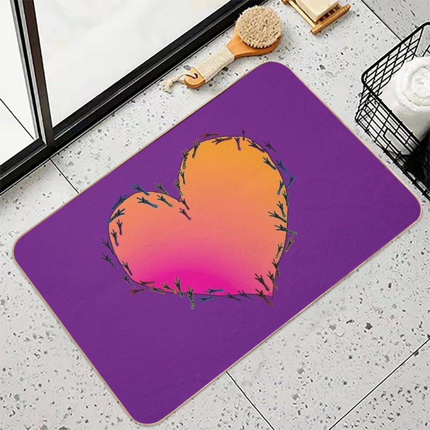 Tiny Diny Tracks Durable Bath Mat