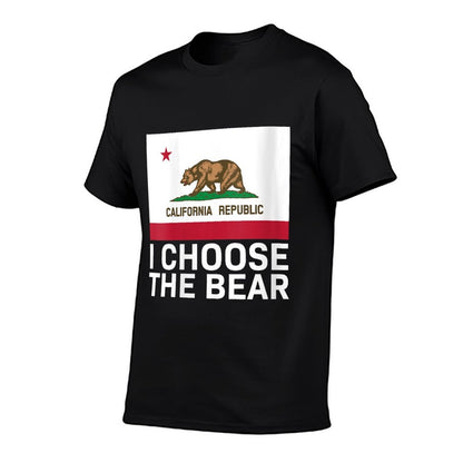 Womens California I Choose The Bear  Tagless Design T-Shirt
