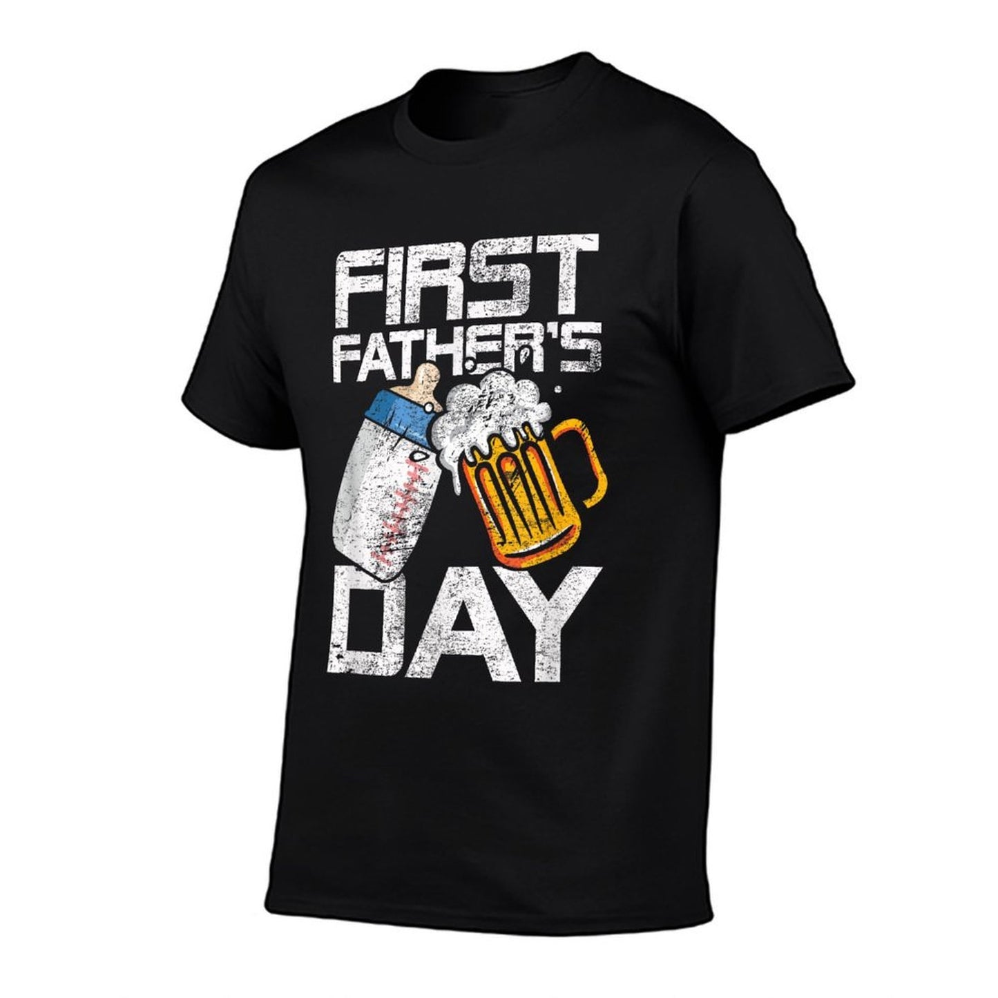 Beer Baby Bottle Daddy Dad Joke First Fathers Day Men Women  Versatile T-Shirt