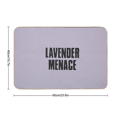 Vingtage Lesbian Feminist Lavender Menace  Odorless Bath Mat