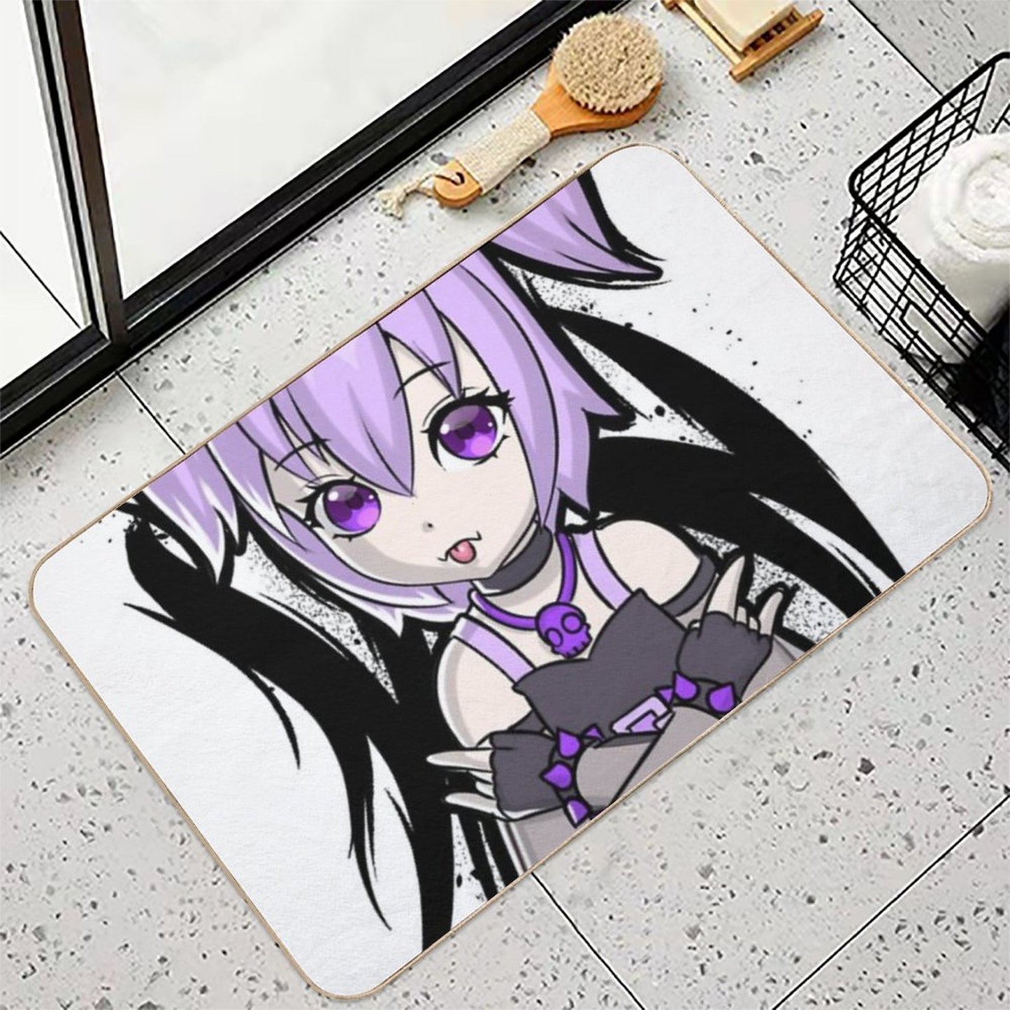 Anime Goth Girl  High-Traffic Bath Mat