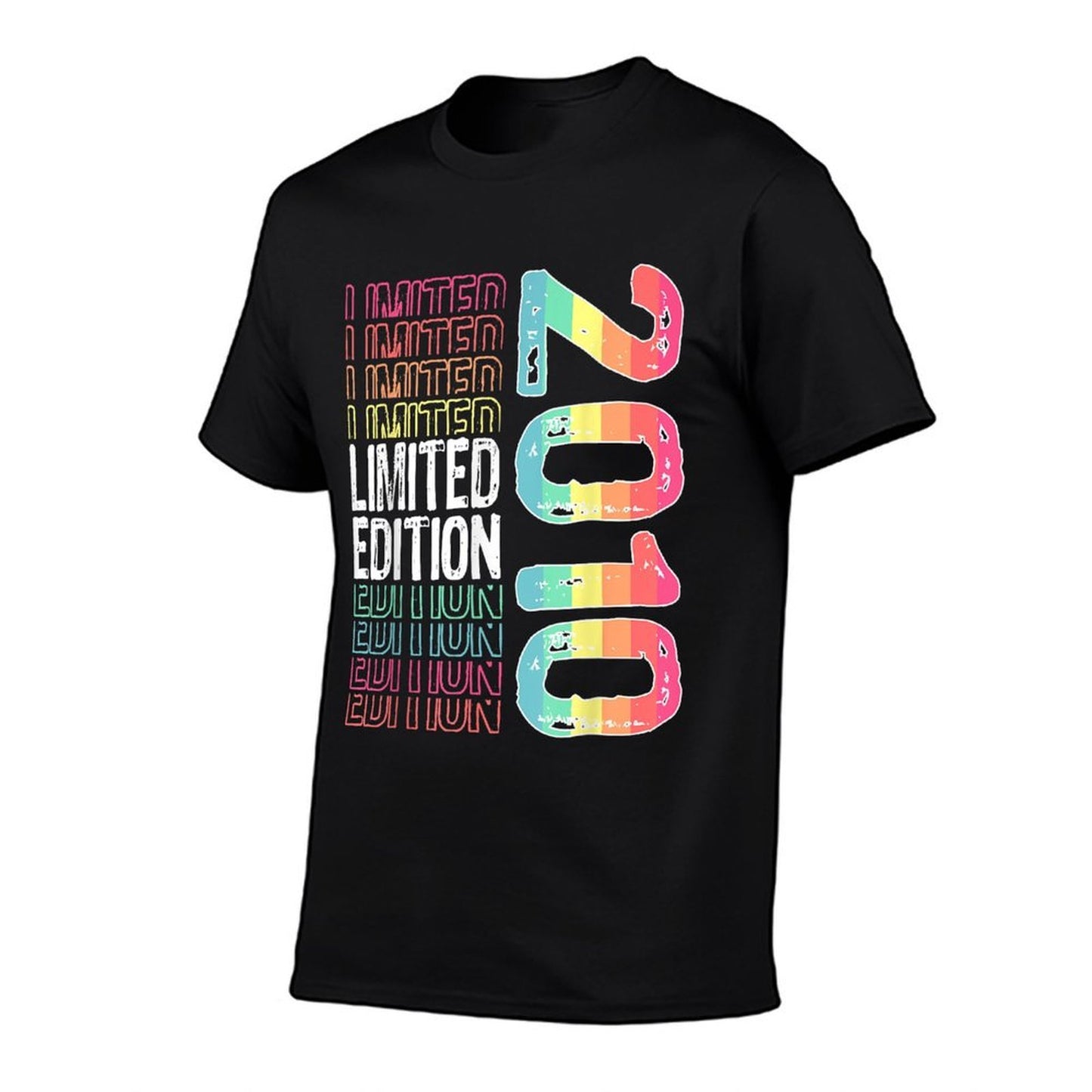 Limited Edition Vintage 2010 Retro Birthday  Oversized Silhouette T-Shirt