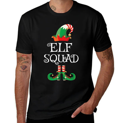 Elf Squad Funny Family Matching Christmas  Wrinkle-resistant T-Shirt