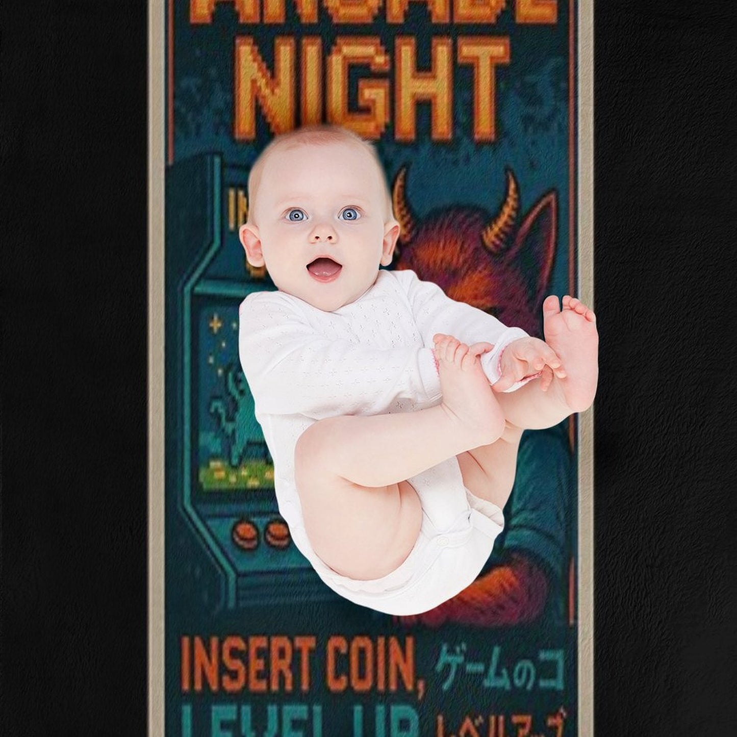 Arcade Night Leveling Up in Silence Quick-dry Throw Blanket