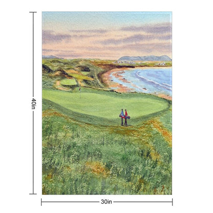 Ballybunion Golf Course County Kerry Ireland  10th Green Quick-dry Throw Blanket