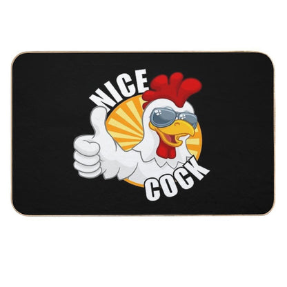 Nice Cock  Slip-Resistant Bath Mat