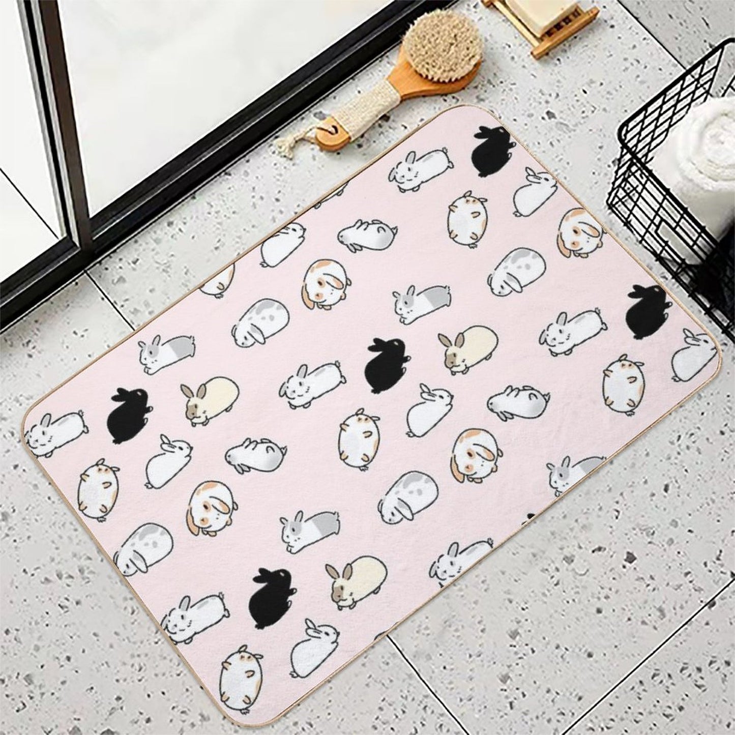 Bunny Rabbits  Multi-Purpose Bath Mat